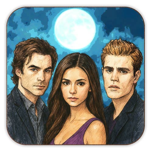 Coasters 'Moonlit Vampires' by Ms Doodle for wholesale by ART WOW