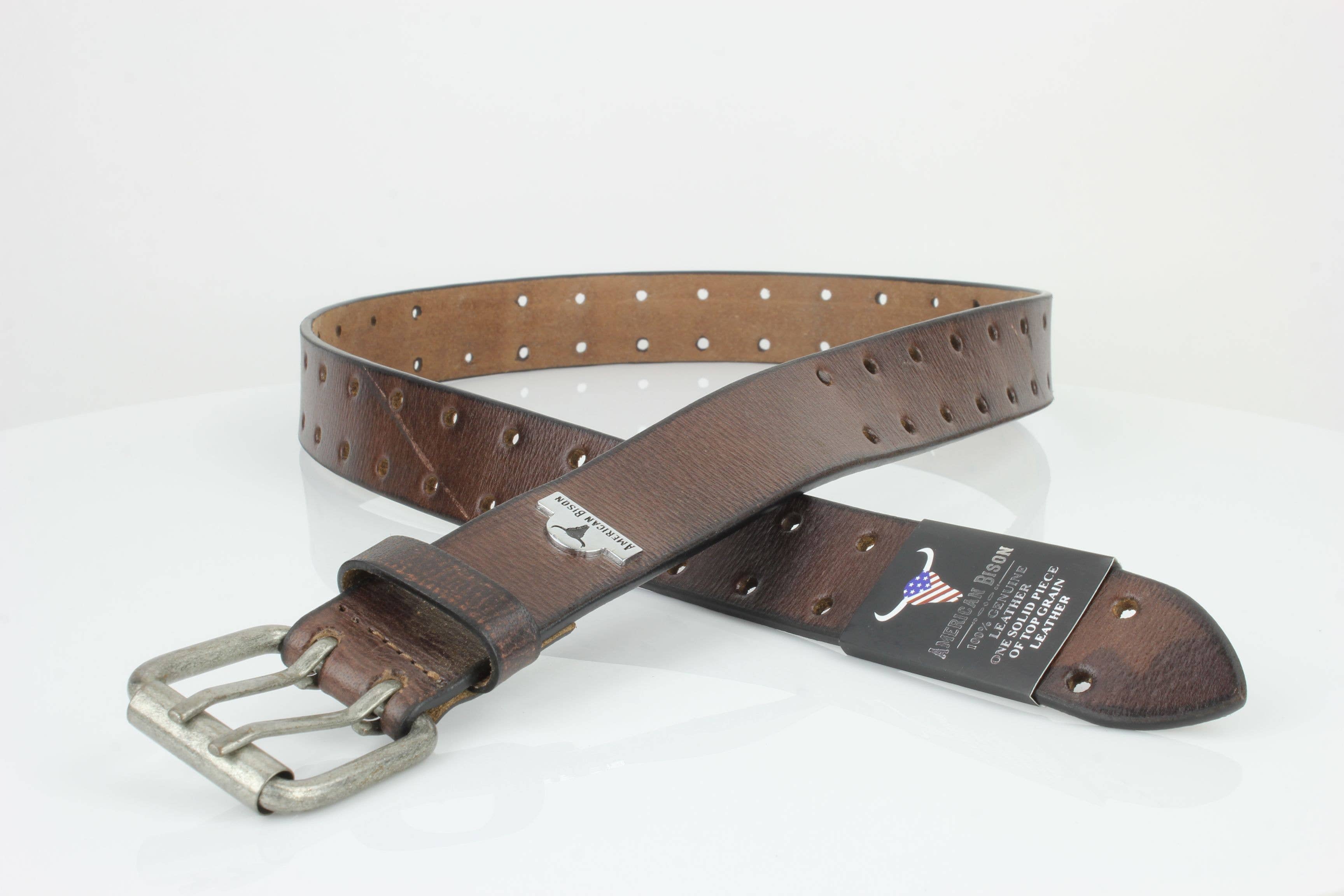 Leather Impressions Inc – wholesale Belt – Men's – Double Prong Full Grain Leather Belt ABB 008 10