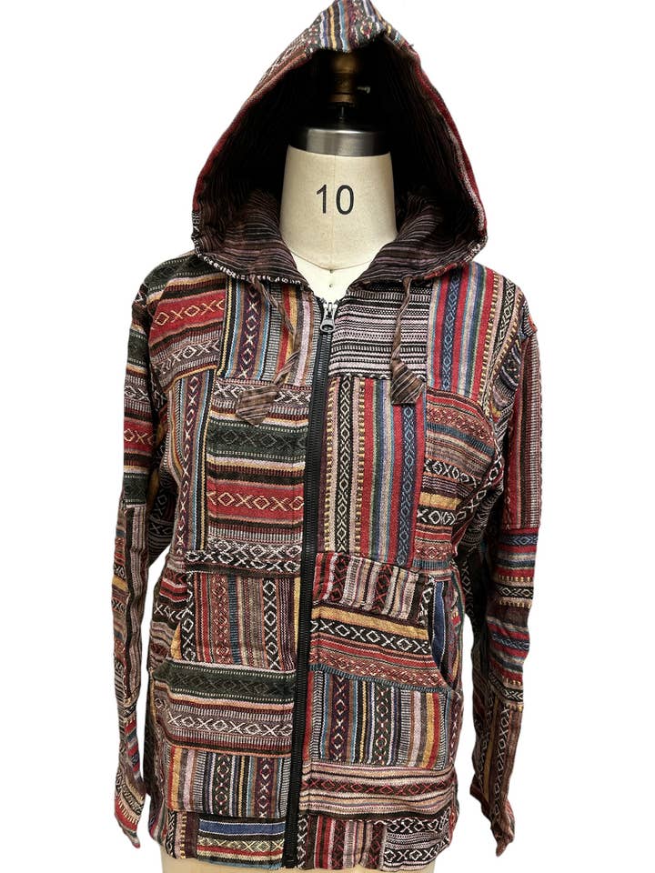 Rising International Inc – Engroshandel Jakke - Dame – Bomuld Multi Patch Foring Hættejakke med lynlås D5330