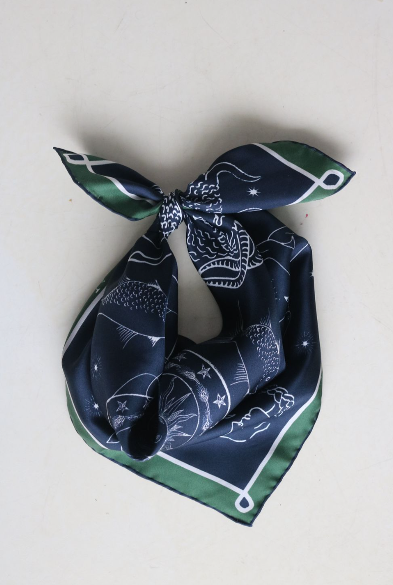 SOIE-MEME - Wholesale Scarf - Women's - Zodiac - Navy-Kaki5