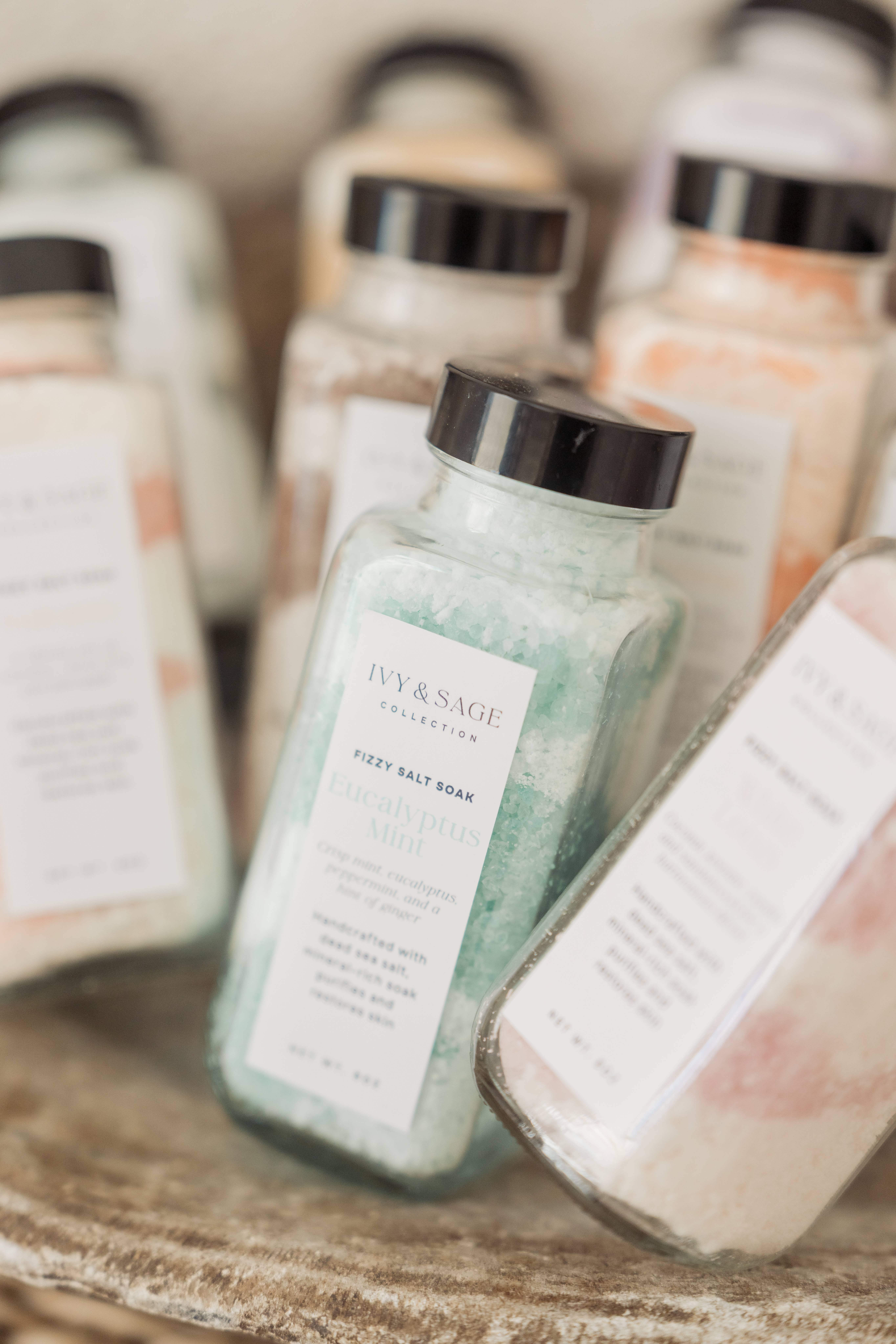 Ivy & Sage Collection – wholesale Bath bomb/fizz – Salt Soak – Eucalyptus Mint, Relaxing & Fresh5