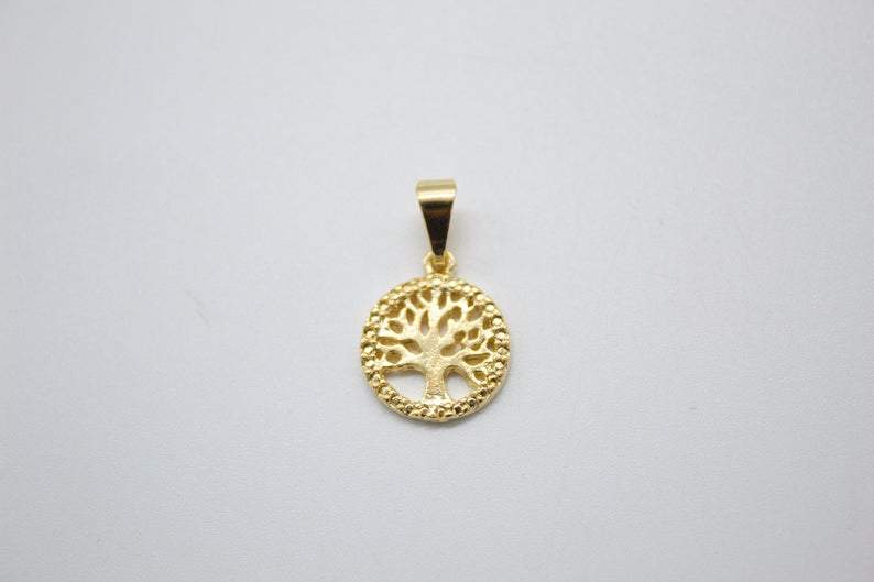 MIA Jewelry - Wholesale Charm/Dangle Bracelet - 18K Gold Filled Gold Tree Of Life Minimalist Cubic Zirconia Bracelet (A24)4