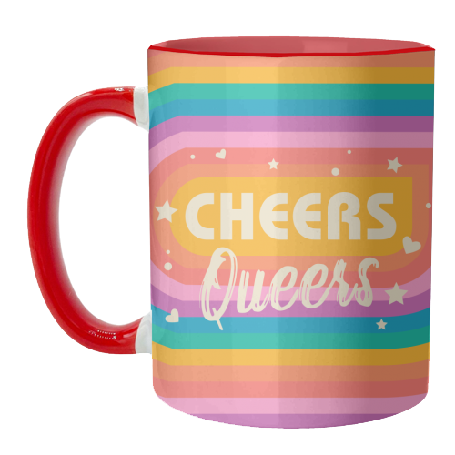 ART WOW - Wholesale Coffee Mug - Mugs 'Cheers Queers - Pride Rainbow June3