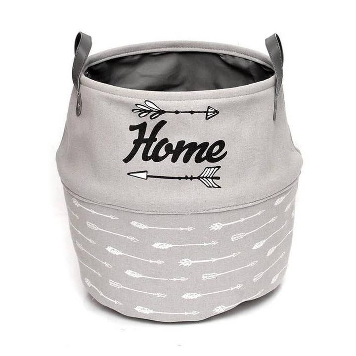 GRAY HANDLE BASKET HOME for wholesale by Aktual / Dekora Import S.A