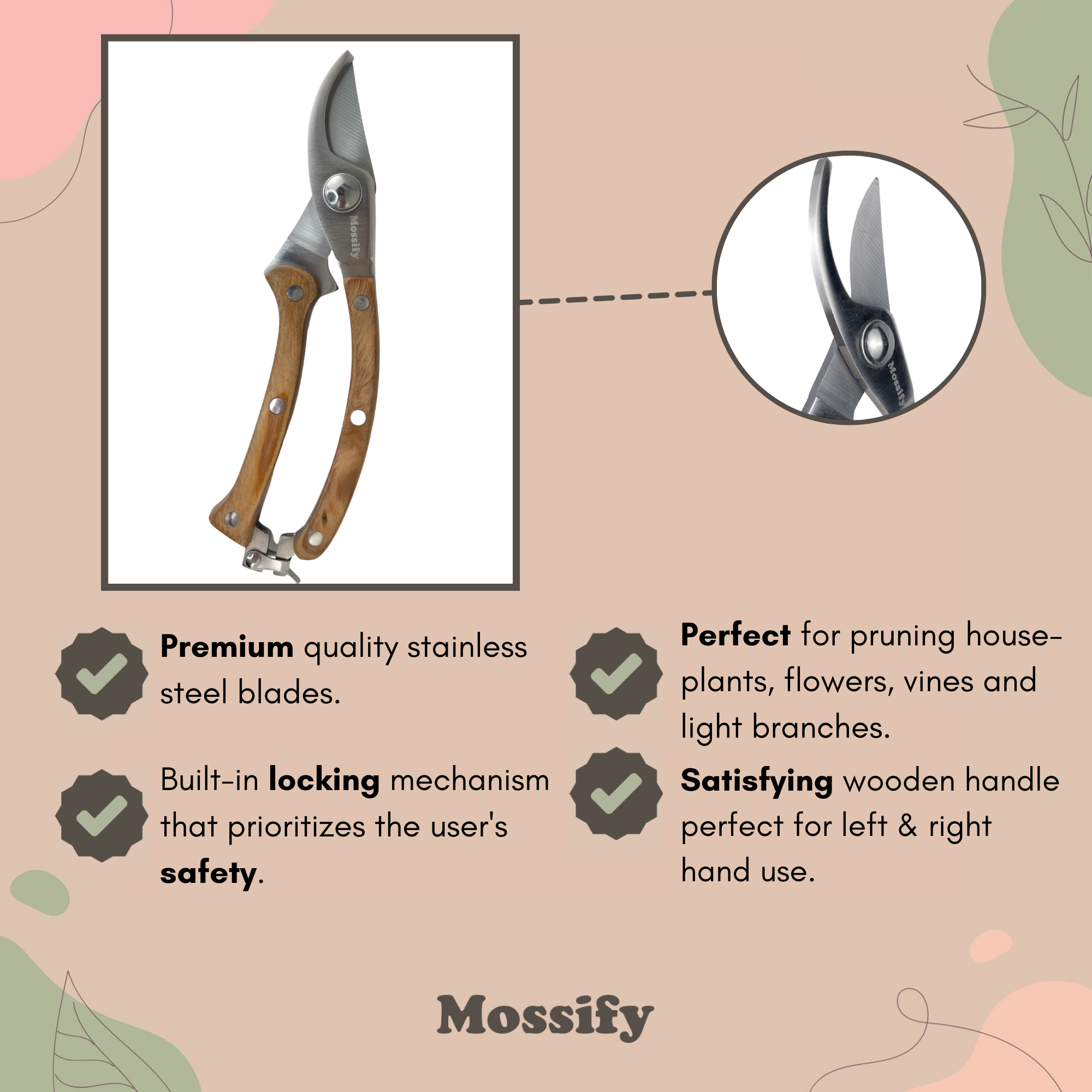 Mossify - Wholesale Garden Tool - Garden Utility Shears – Multi-Cut Tool for Indoor & Outdoor8