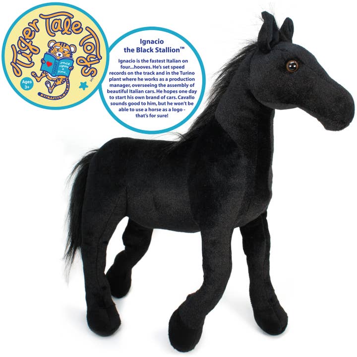 VIAHART Toy Co. - Vendita all'ingrosso Peluche - Bambini e neonati - Ignacio The Black Stallion | Peluche di peluche da 18 pollici