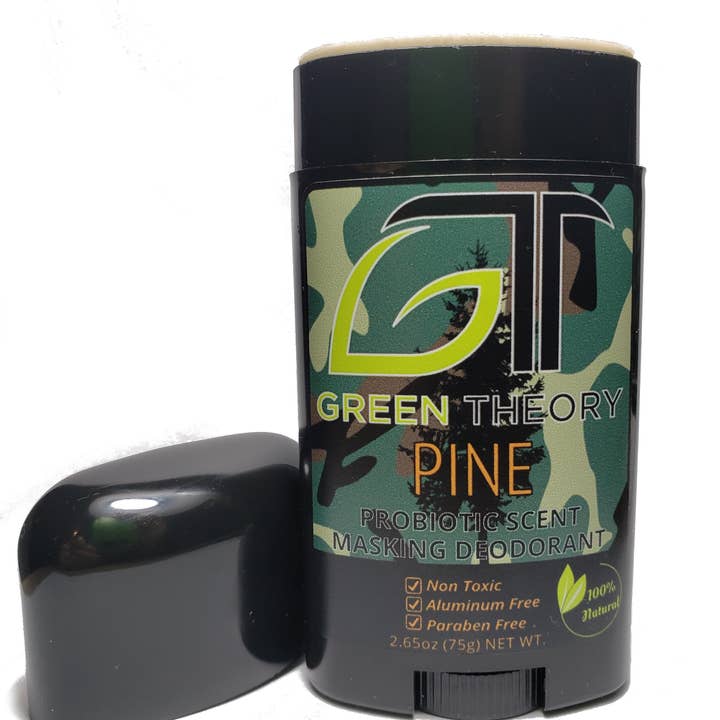 Green Theory Naturals - Venta al por mayor Desodorante - Hombre - Desodorante natural probiótico enmascarador de aroma de pino1