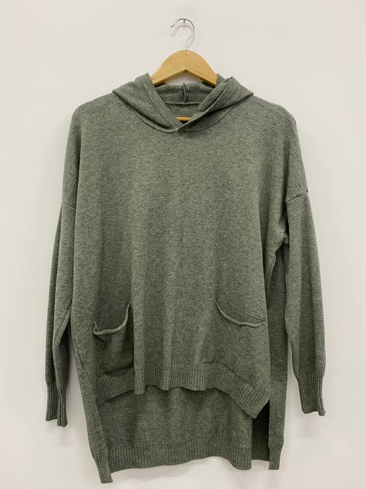 ORNELLA PARIS - Wholesale Knit Sweater - Women's - LEL-P22284 knitted sweater with hood15