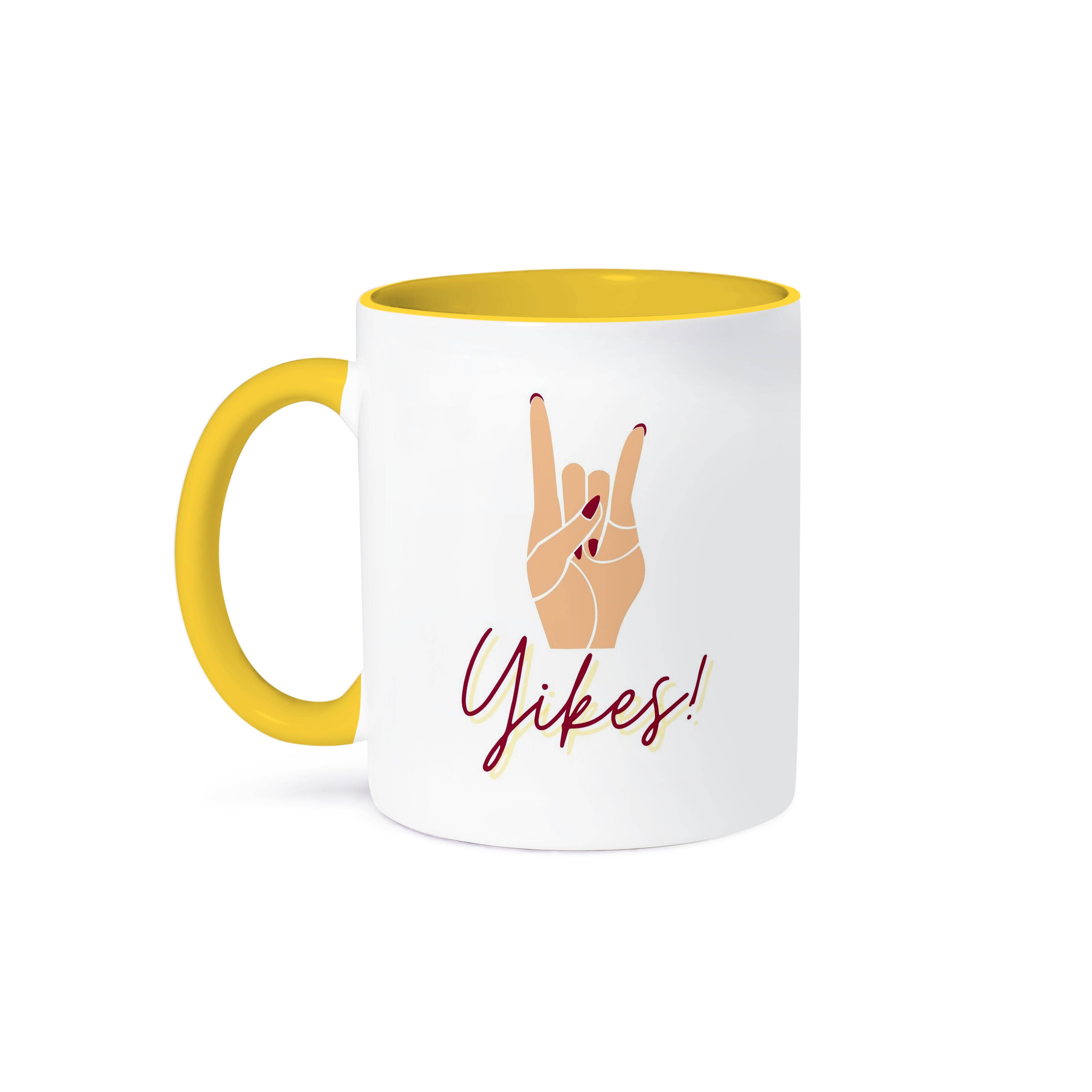3dRose - Wholesale Coffee Mug - 3dRose, Image of a Hand with Text of Yikes, Mug0