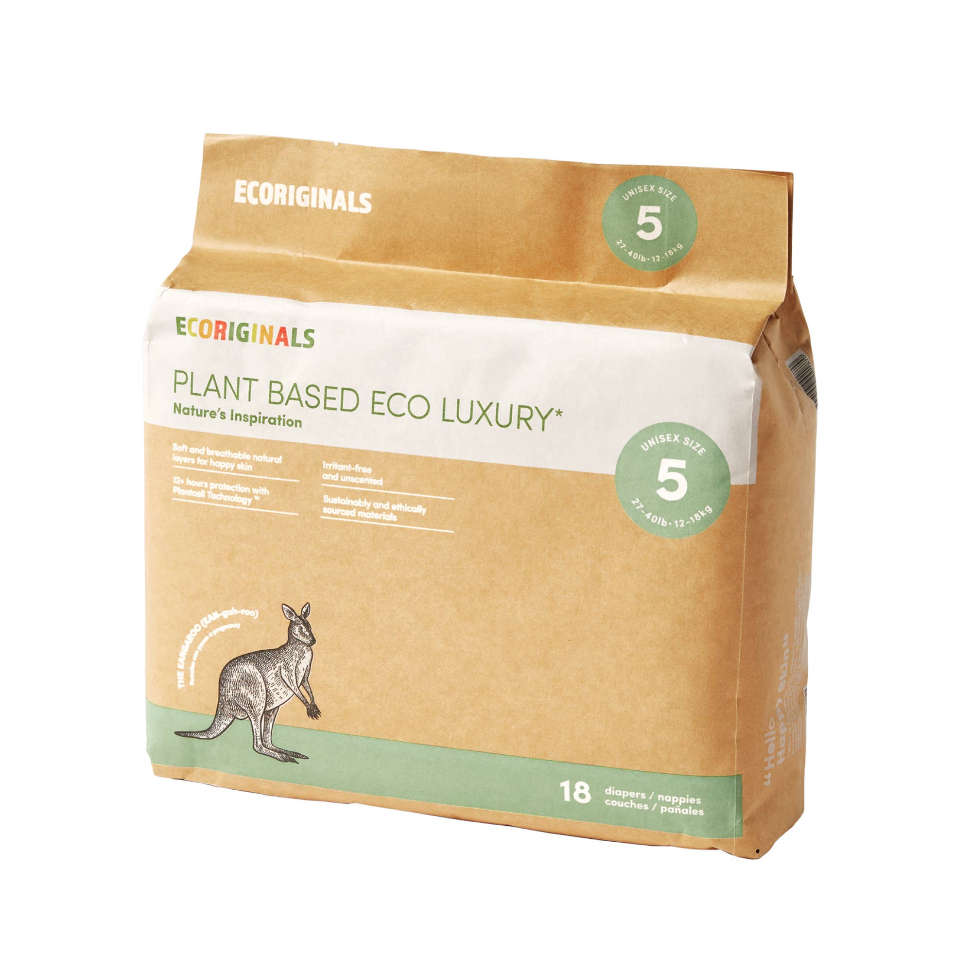 Ecoriginals - Wholesale Nappy (cloth) – Baby - 1 Case (6 Packs) of Ecoriginals Eco Plant-Based Nappies13