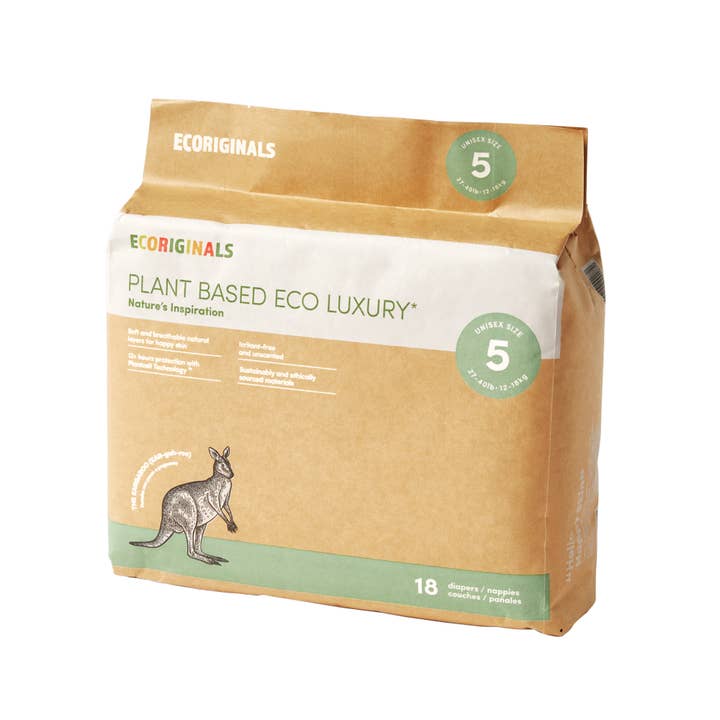 Ecoriginals - Wholesale Nappy (cloth) – Baby - 1 Case (6 Packs) of Ecoriginals Eco Plant-Based Nappies13