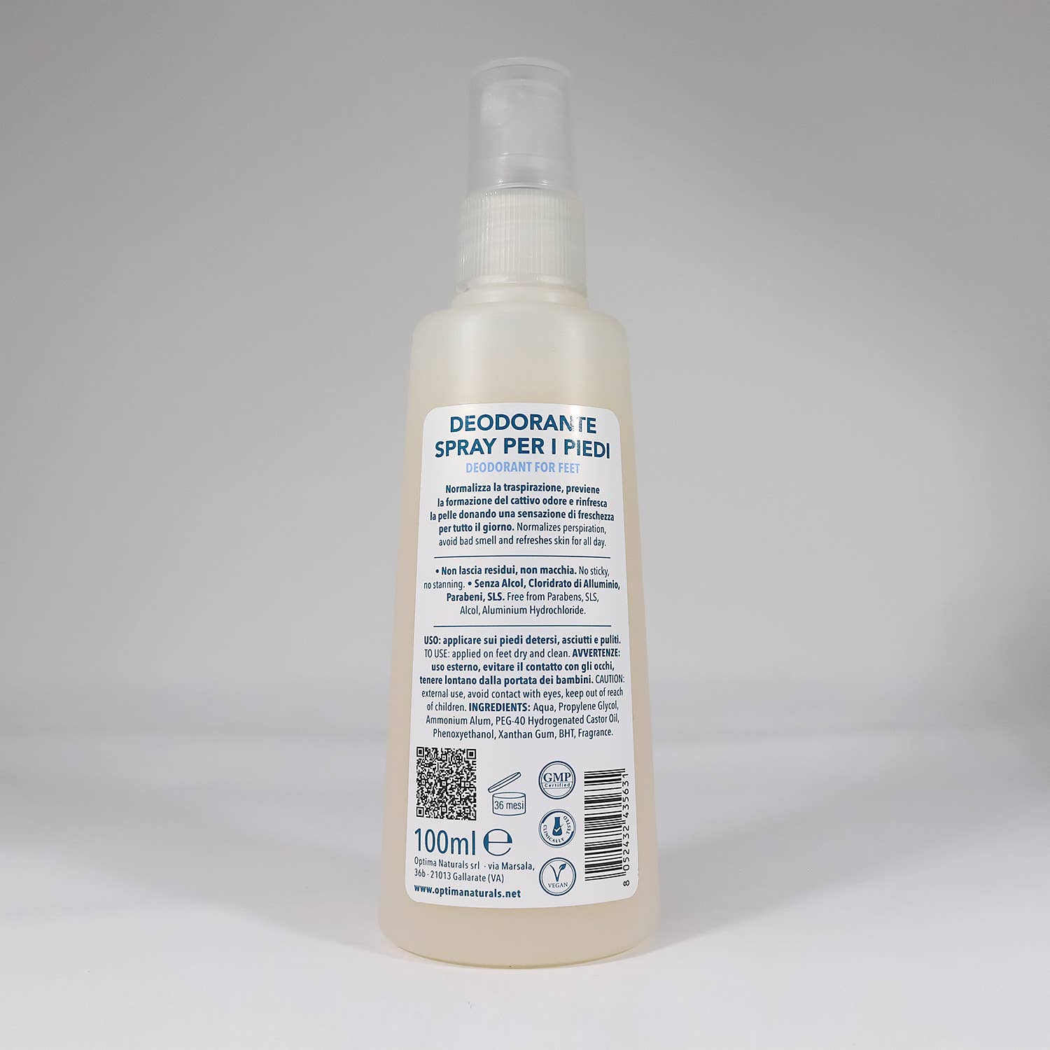 OPTIMA NATURALS – wholesale Deodorant – Unisex – Deo Naturals Foot Spray 100 g2