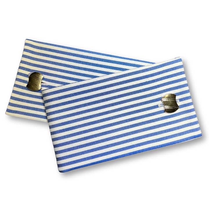 Blue Azure Lines (Variation of Blue Stripes) for wholesale by Blakely Bespoke