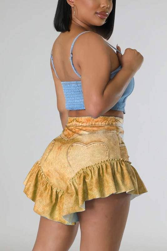 Flarix - Wholesale Shorts - Women's - ruffle trim shorts12