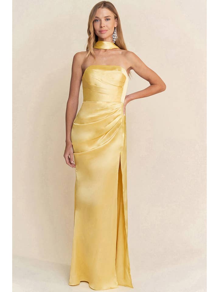 Maniju – wholesale Dress – Women's – STRAIGHT NECKLINE STRAPLESS MERMAID DRESS 6