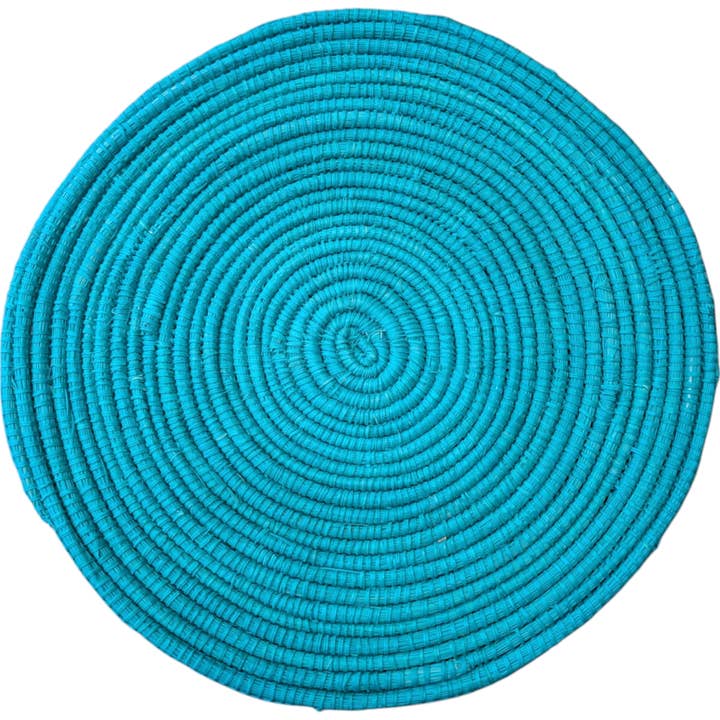ARIANDI - Wholesale Placemat - Set of 4 Handwoven Toquilla Straw Placemats - Spiral Design2