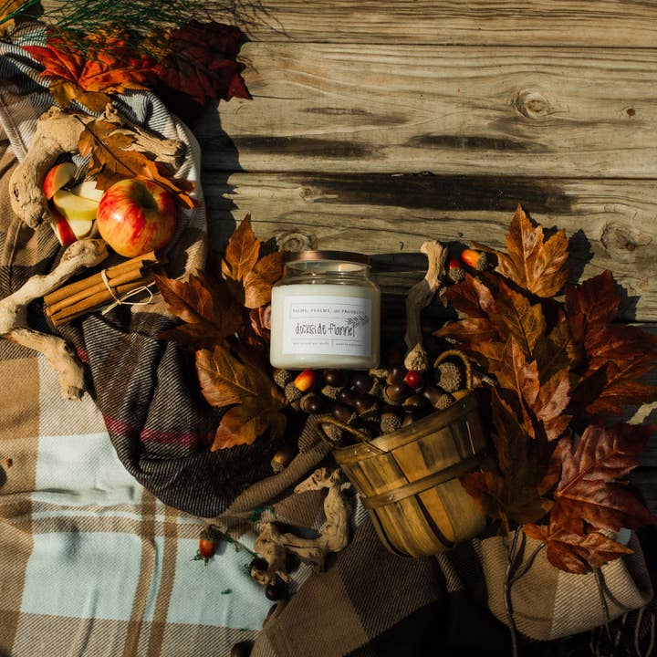 Dockside Flannel Soy Candle for wholesale by Palms, Psalms, & Prosecco