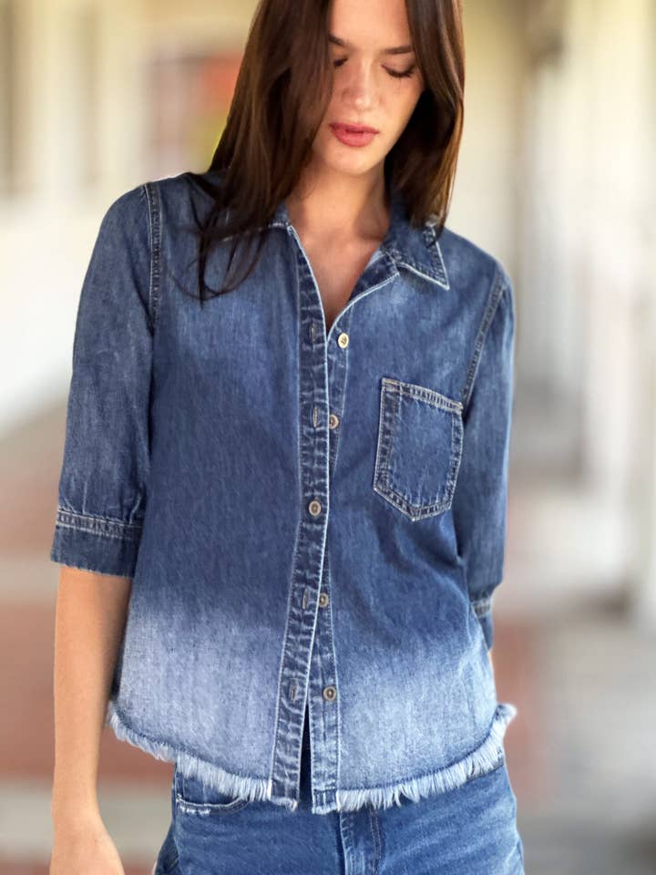 Jeanshemd für den Alltag für den Großhandel von WASH LAB