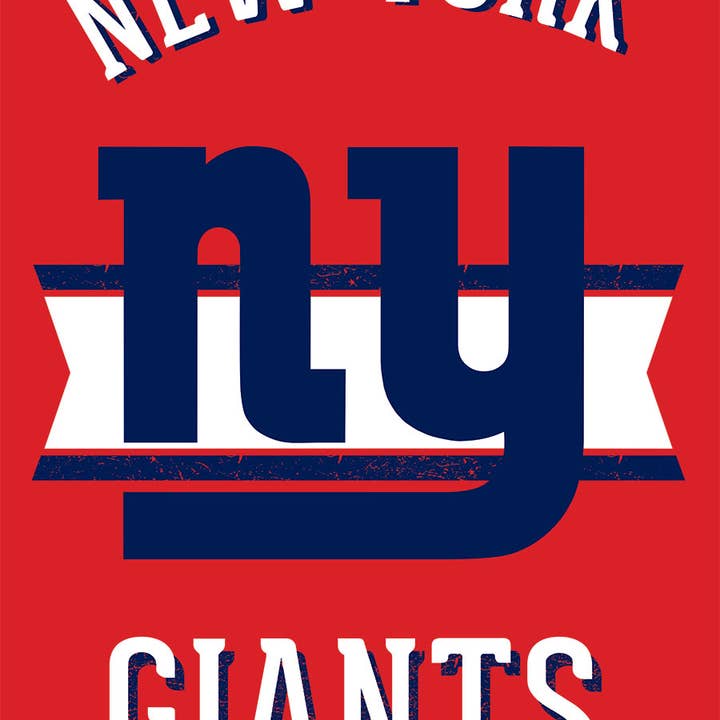 Retro New York Giants Double-Sided NFL House Flag for wholesale by Briarwood Lane
