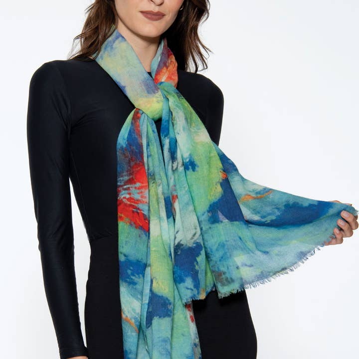 Sevya Handmade - Vente Châle – femme - Écharpes en laine fine Reena4