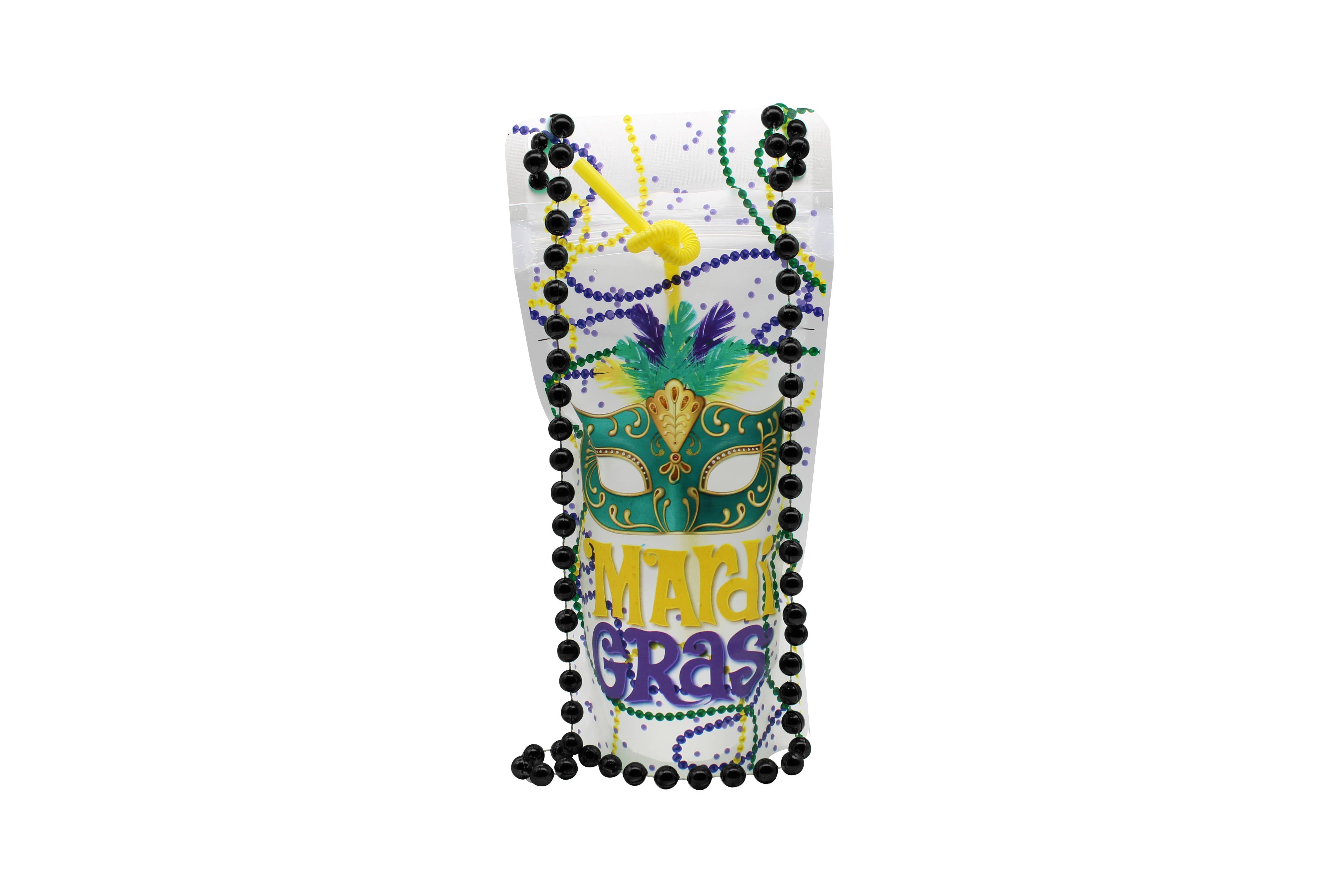NeckSip - Wholesale Party Favor - Mardi Gras - Draagbare drinkzakjes (16 oz | 2-pack)0
