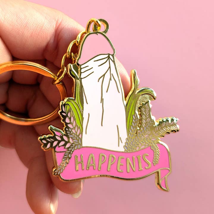 Happenis Penis Enamel Keychains for wholesale by Meli TheLover