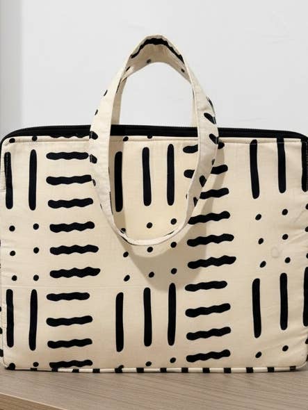 Mooo Block Print Laptopfodral för wholesale av AMRANIS