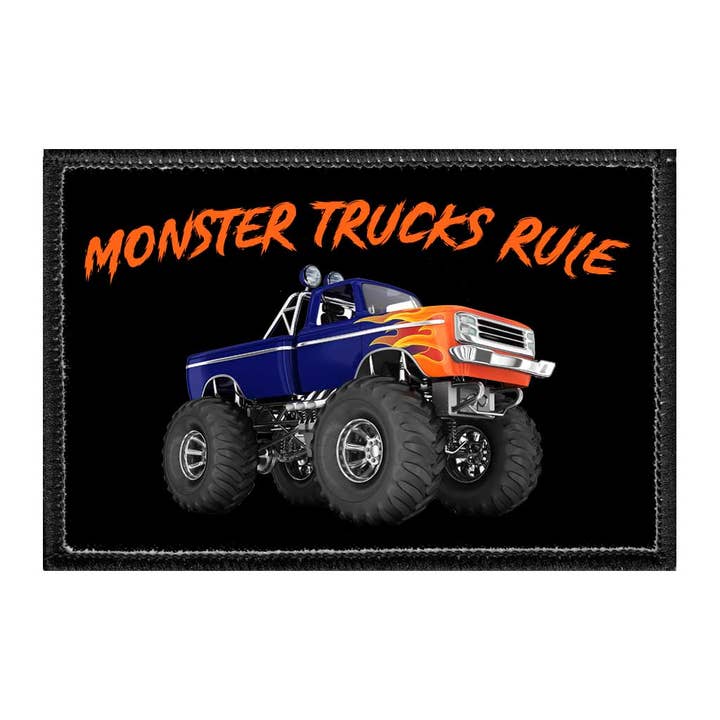 Monster Trucks Rule - Removable Patch for wholesale by Pull Patch