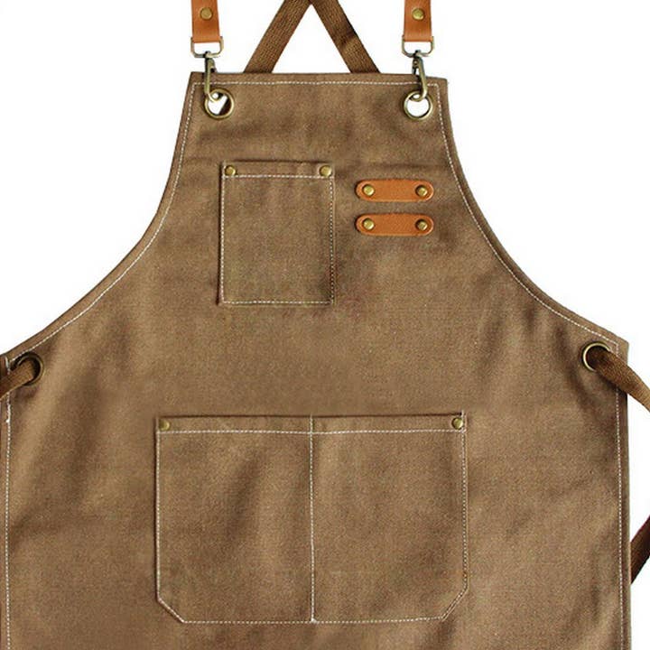 NINEXIS - Wholesale Apron - Kids - CWAB3990_COTTON CANVAS CHILDREN'S PAINTING APRON1