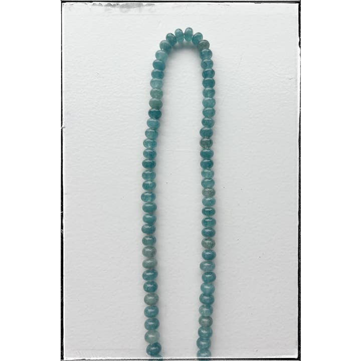 GentrybyJenna - Wholesale Beaded/pearl necklace - Short Jade & Jasper Rondelle Bead Knot Necklace Teal Jade 2