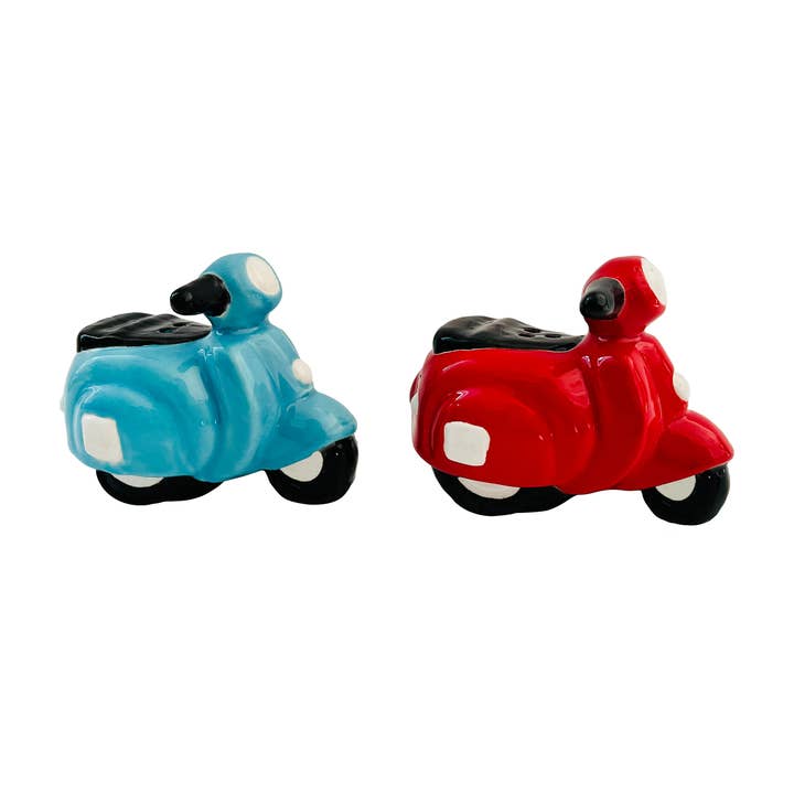 Scooter Salt & Pepper Shaker Set for wholesale by Beachcombers