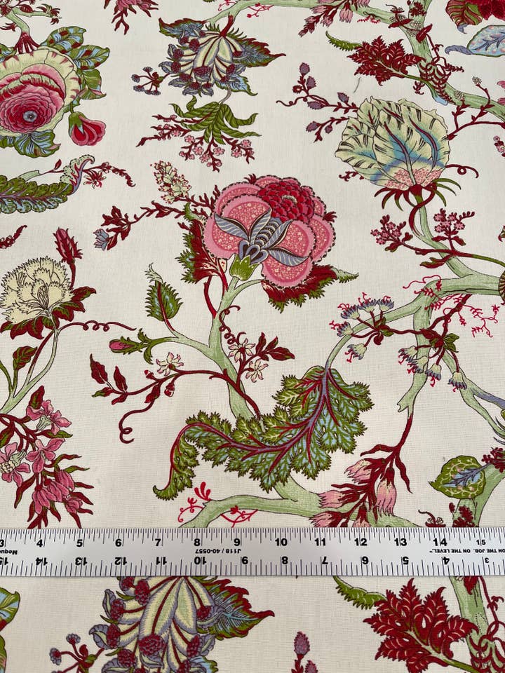 Cecile Floral Throw Pillow with Feather Insert - Custom for wholesale by Dahlia & Grace pillows