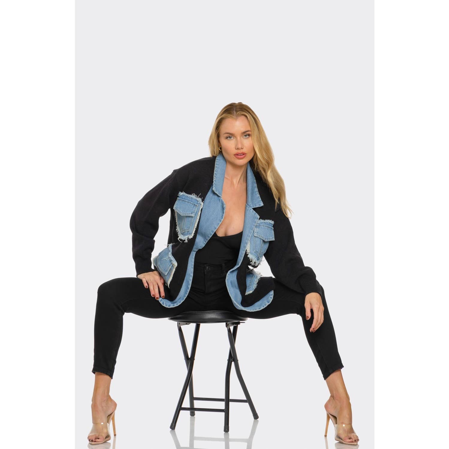 omgstyles - Wholesale Jas - Dames - Demi Denim Gezellige Jas3