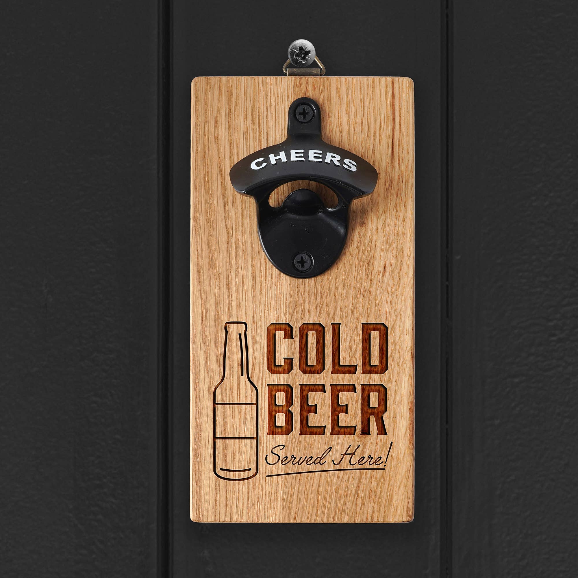 CGB Giftware – wholesale Bottle/wine opener – 'Cold Beer Served Here' Wall Mounted Bottle Opener0