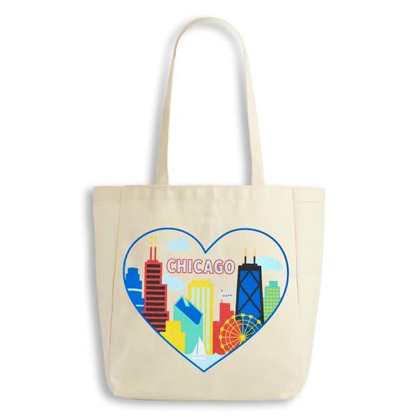 Saco Chicago Skyline Coração por atacado de THE FOUND