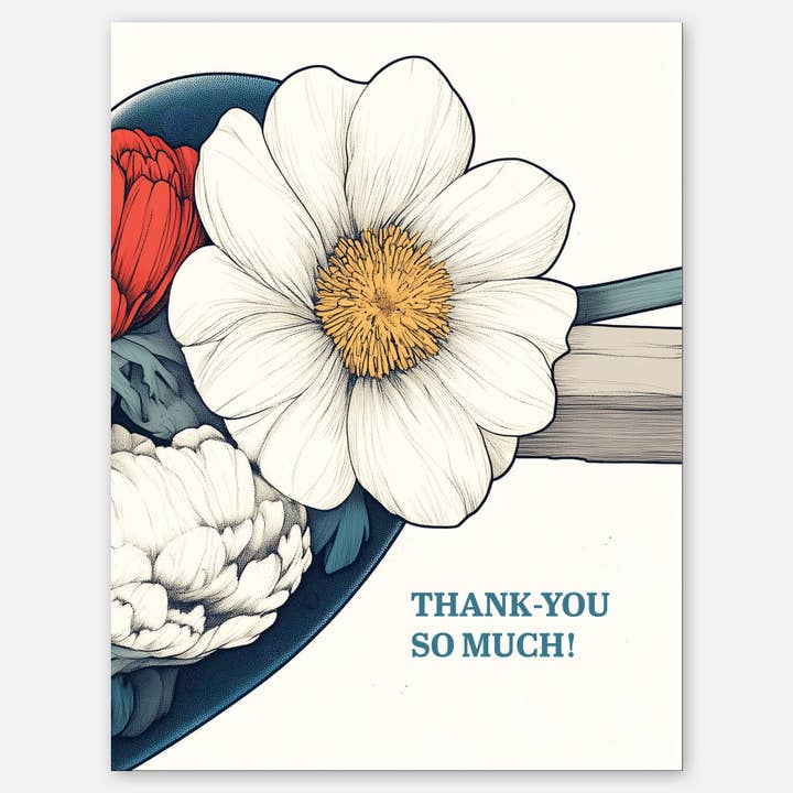 Flower Heart - A2 greeting card for wholesale by Paper Slam