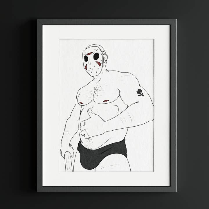 Sexy Horror Poster Art Print - Jason - A3 Size for wholesale by Qweer Co