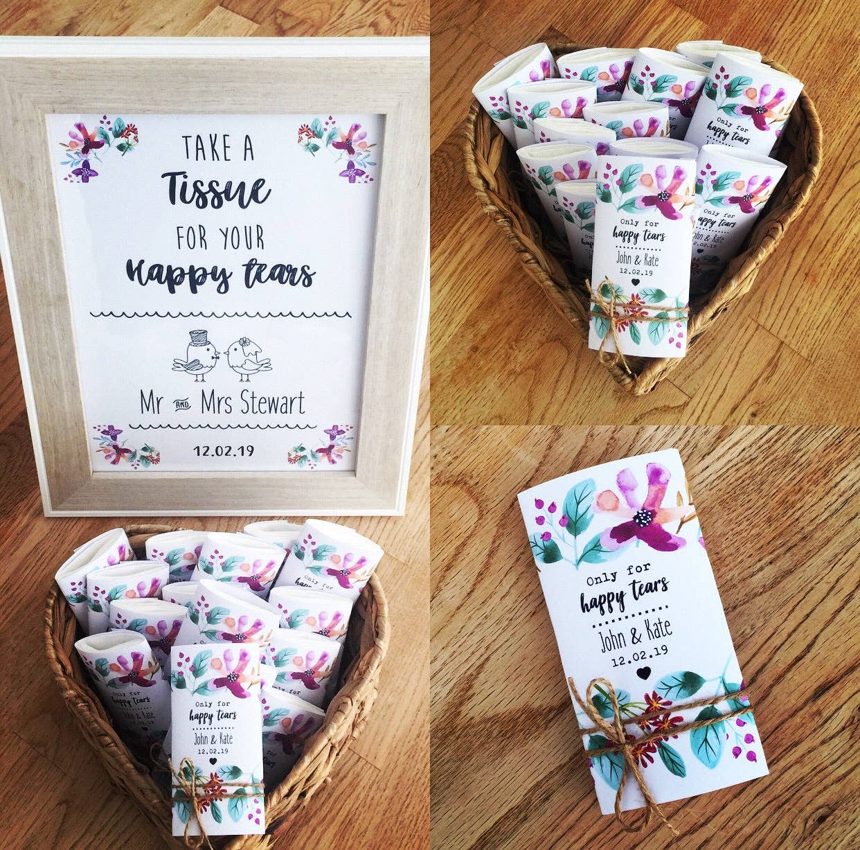 Mermaid Marys – wholesale Tissue paper – Happy Tears Wedding Tissues - Floral0