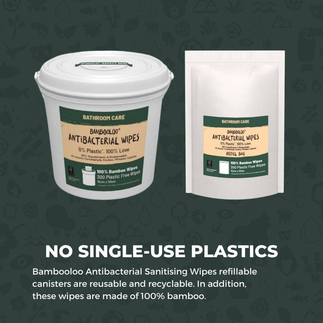 Bambooloo - Wholesale Face & body wipes - Bamboo Antibacterial Wipes | 1 canister3