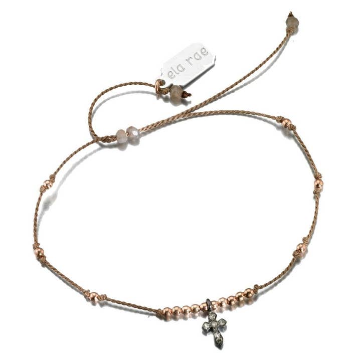 sylvie luxe | bracciale con croce per la vendita all'ingrosso da parte di Ela Rae Jewelry Llc.