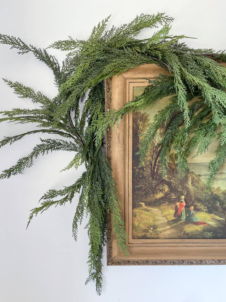 Faux Real Touch Cedar Garland - 72" for wholesale by EMMY + AVERY MARKET