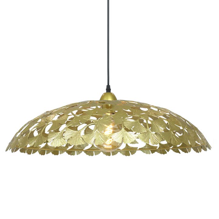 Symbiose Ginkgo Biloba Leaf Guldmetallupphängning för wholesale av C-Création