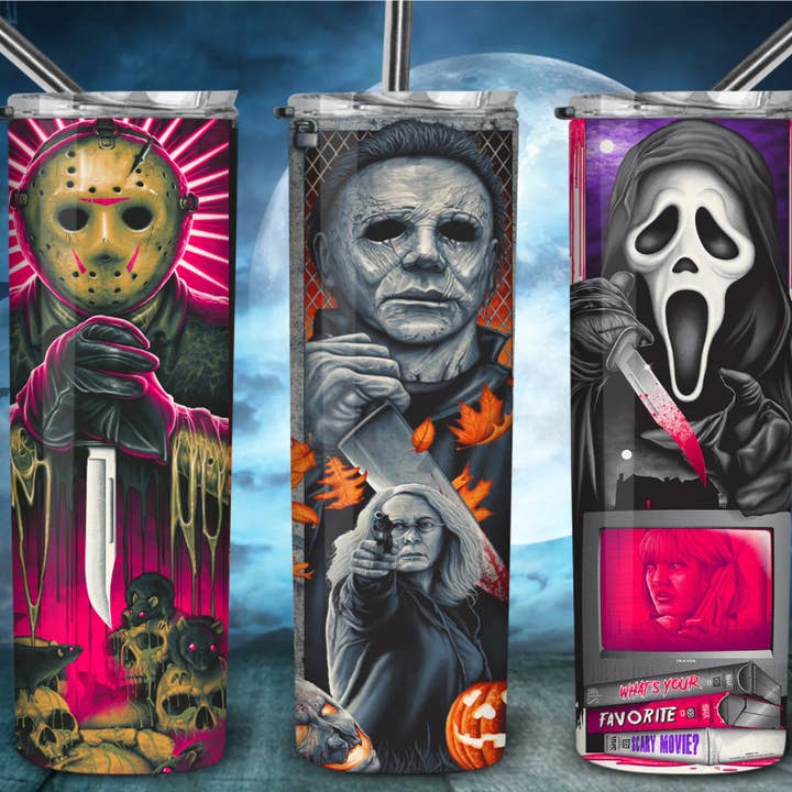 Horror Tumbler for wholesale by The Perfect Piece by Jo and Co