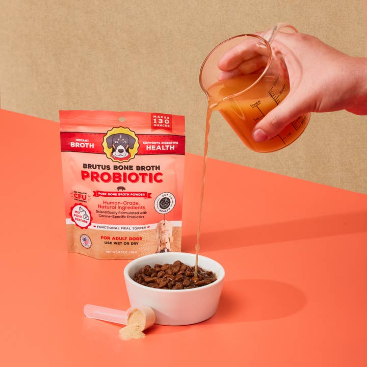 Brutus Broth - Wholesale Pet Food - Dog - Brutus Powdered Probiotic Pork Bone Broth - 3.5oz4