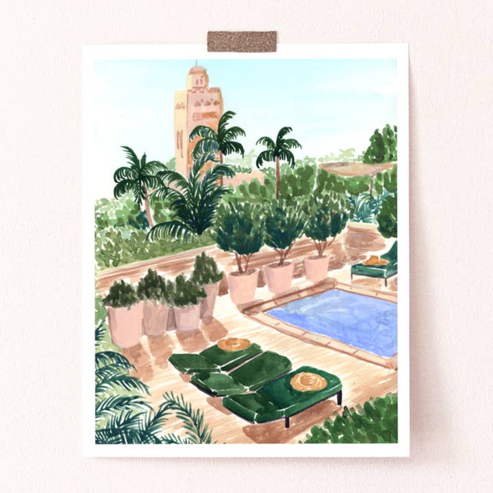 El Fenn Marrakech konsttryck för wholesale av Sabina Fenn