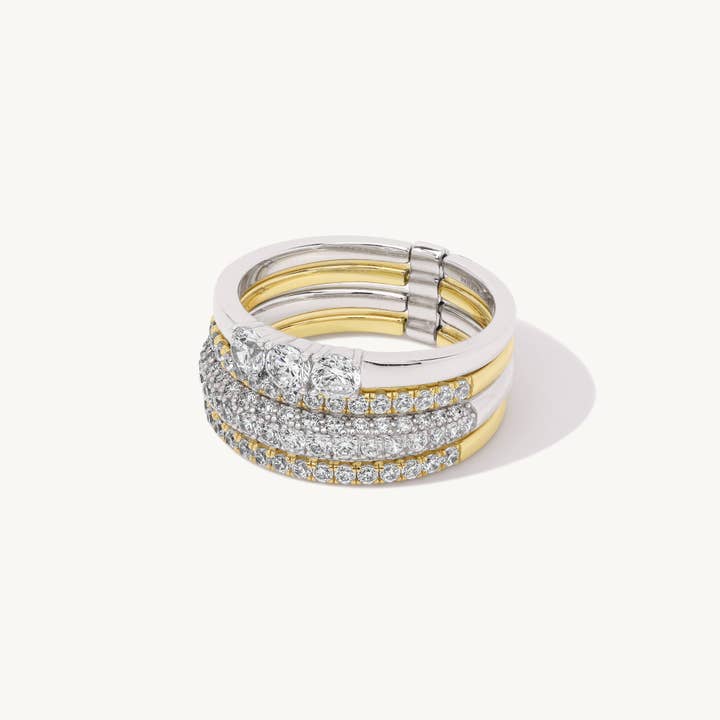 Ideaure Jewelry - Wholesale Multi-Stone Ring - Giselle Stack Ring2