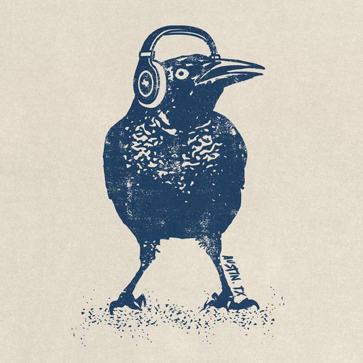 Gusto Graphic Tees - Wholesale Screen Printed T-Shirt - Unisex - Beats Austin Grackle T-Shirt | Comfort Colors 17172