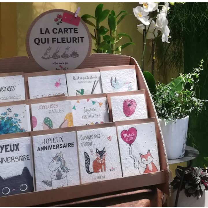Des Mots Qui Fleurissent - Venta al por mayor Expositor - Papelería y detalles - Expositor de tarjetas de plantas