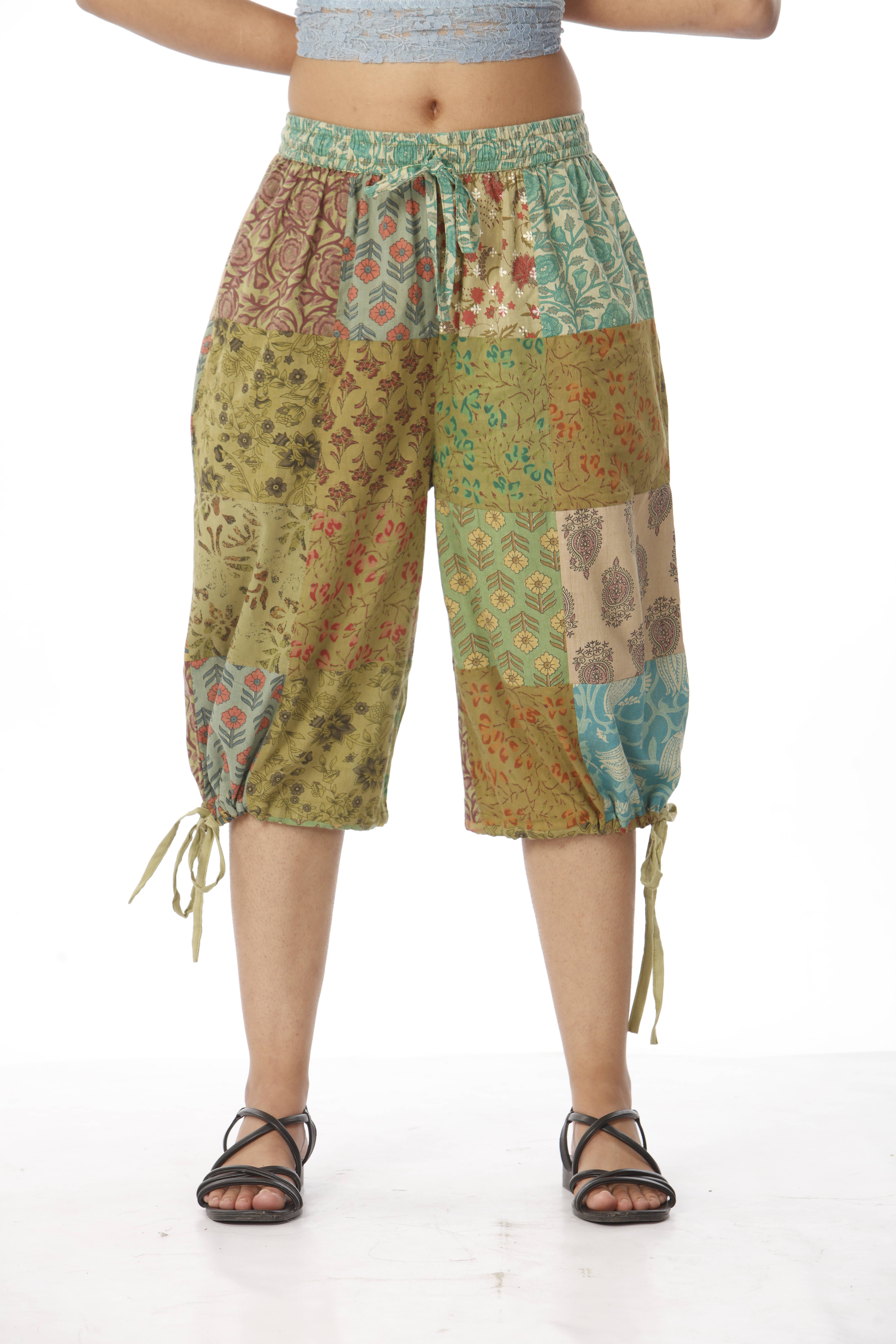 Assorted Cotton Patchwork ¾ "Summer At The Beach" Pants for wholesale on Faire3