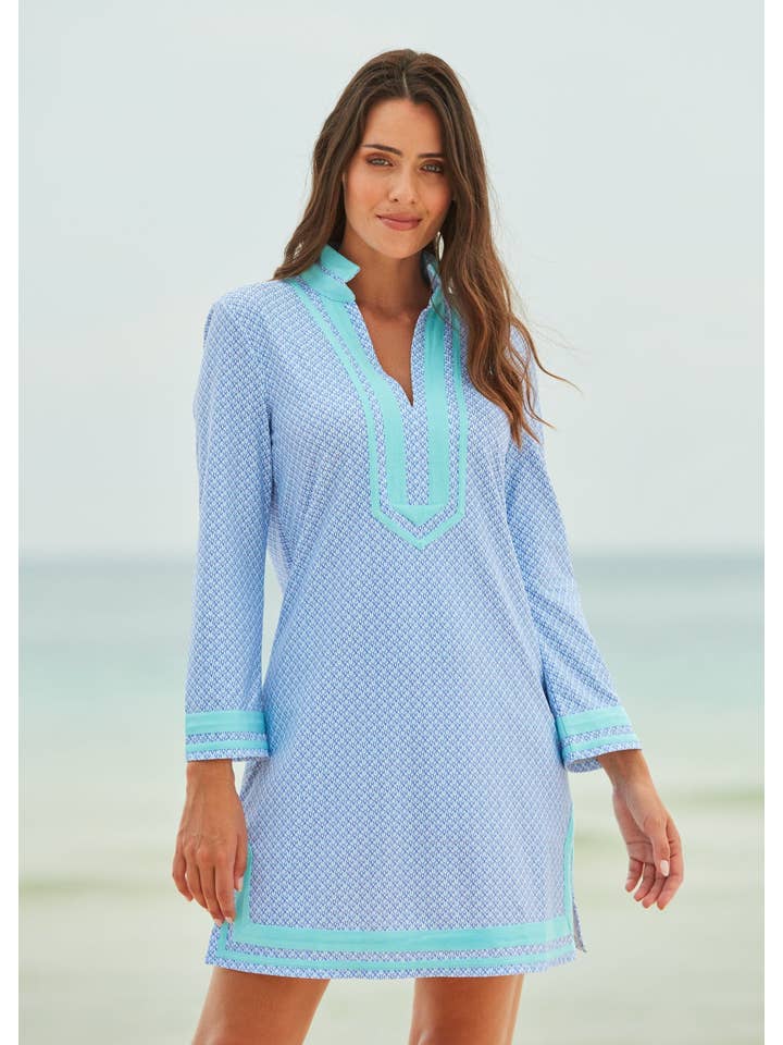Cabana Life - Wholesale Dress - Women's - Lake Como Long Sleeve Tunic Dress (734-LC-1020)